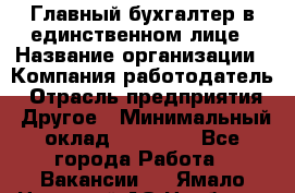 Главный бухгалтер в единственном лице › Название организации ­ Компания-работодатель › Отрасль предприятия ­ Другое › Минимальный оклад ­ 20 000 - Все города Работа » Вакансии   . Ямало-Ненецкий АО,Ноябрьск г.